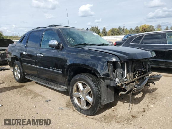 2012 Chevrolet Avalanche LTZ with VIN 3GNTKGE76CG110421, listed as a Copart auction lot 75436804 with 159,044 mi miles and Salvage Title. Bid and sale history available at DreamBid. Image 4.