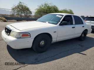 2001 Ford Crown Victoria Police Police Interceptor with VIN 2FAFP71W01X185449, listed as a Copart auction lot 70462294 with 163,830 mi miles and Salvage Title. Bid and sale history available at carsss.com. Image 1.