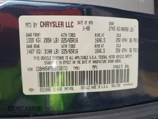 2008 Dodge Grand Caravan SXT with VIN 1D8HN54P58B158151, listed as a IAAI auction lot 42098191 with 219,722 mi miles and . Bid and sale history available at DreamBid. Image 9.
