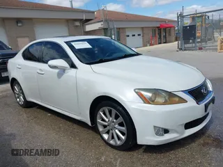 2009 Lexus IS with VIN JTHCK262095035485, listed as a IAAI auction lot 42015619 with 204,518 mi miles. Bid and sale history available at carsss.com. Image 1.