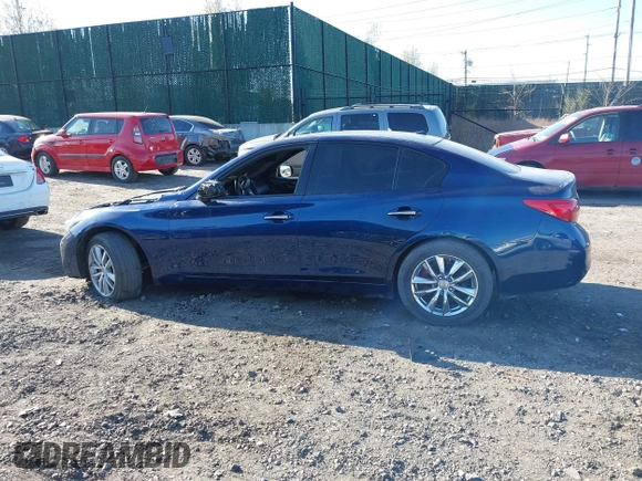 2018 Infiniti Q50 RED SPORT 400 with VIN JN1FV7AR9JM481641, listed as a IAAI auction lot 42040600 with 40,840 mi miles. Bid and sale history available at carsss.com. Image 14.