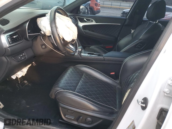 2019 Genesis G70 Advanced z VIN KMTG44LA0KU020504, wystawiony jako Copart lot #83984724 z przebiegiem 54 444 mil mil oraz Szkoda całkowita • Salvage title. Historia ofert i sprzedaży dostępna na DreamBid. Obrazek 7.