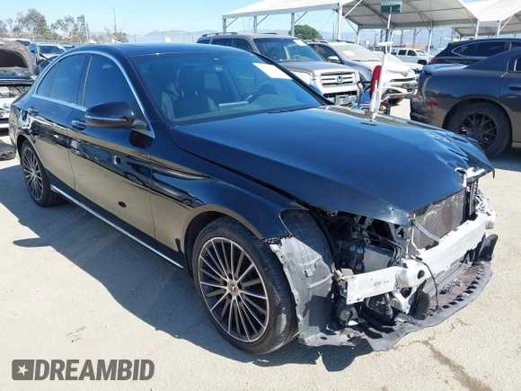 2020 Mercedes-Benz C 300 with VIN W1KWF8DB7LR579318, listed as a IAAI auction lot 41628243 with 48,764 mi miles and . Bid and sale history available at carsss.com. Image 1.