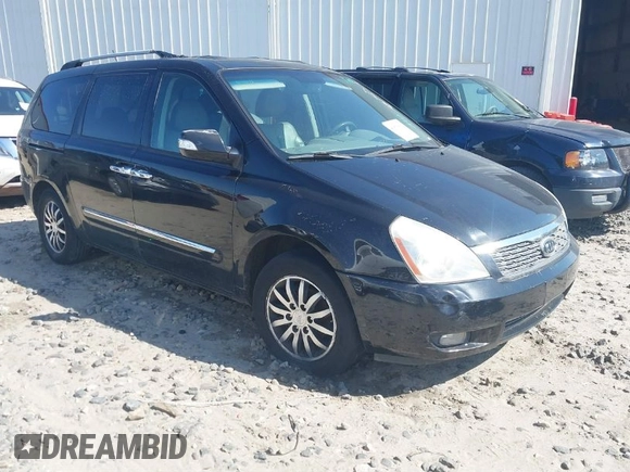 2011 Kia Sedona EX with VIN KNDMH4C76B6398261, listed as a IAAI auction lot 41894696 with 180,297 mi miles. Bid and sale history available at carsss.com. Image 1.