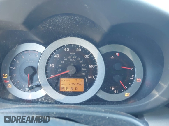 2007 Toyota RAV4 with VIN JTMZD33V775051349, listed as a IAAI auction lot 41647190 with 148,906 mi miles. Bid and sale history available at carsss.com. Image 7.