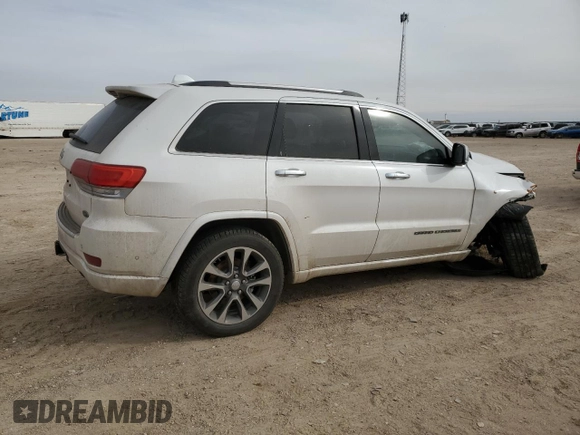 2017 Jeep Grand Cherokee Overland with VIN 1C4RJFCT6HC626918, listed as a Copart auction lot 44758135 with 85,112 mi miles and Salvage Title. Bid and sale history available at carsss.com. Image 3.