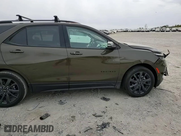 2024 Chevrolet Equinox RS with VIN 3GNAXMEG0RL161372, listed as a Copart auction lot 76330864 with 11,312 mi miles and Salvage title. Bid and sale history available at DreamBid. Image 12.