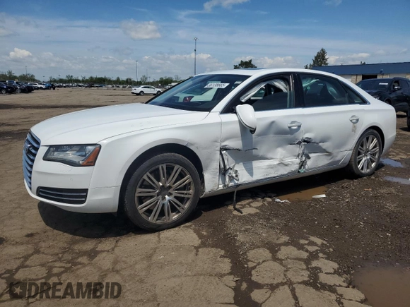 2012 Audi A8 with VIN WAURVAFD2CN017511, listed as a Copart auction lot 56138665 with 100,155 mi miles and Clean title. Bid and sale history available at DreamBid. Image 1.