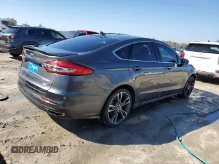 2020 Ford Fusion Titanium with VIN 3FA6P0D91LR152197, listed as a Copart auction lot 45583015 with 91,614 mi miles and Non repairable. Bid and sale history available at DreamBid. Image 3.