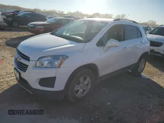2015 Chevrolet Trax LT with VIN KL7CJLSB4FB124910, listed as a Copart auction lot 80858214 with 119,011 mi miles and Salvage Title. Bid and sale history available at carsss.com. Image 1.