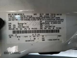 2013 Ford C-Max SE z VIN 1FADP5AU2DL505737, wystawiony jako Copart lot #57711775 z przebiegiem 137 186 mil mil oraz Czysty tytuł • Clean title. Historia ofert i sprzedaży dostępna na DreamBid. Obrazek 12.