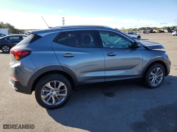 2022 Buick Encore GX Essence with VIN KL4MMGSL1NB116576, listed as a Copart auction lot 74725344 with 23,616 mi miles and Salvage Title. Bid and sale history available at carsss.com. Image 3.