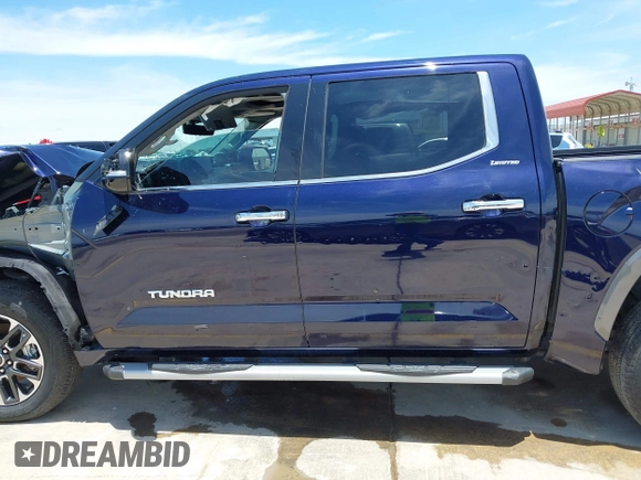 2023 Toyota Tundra Limited with VIN 5TFJA5DB9PX117183, listed as a IAAI auction lot 42352970 with 15,082 mi miles and . Bid and sale history available at DreamBid. Image 14.