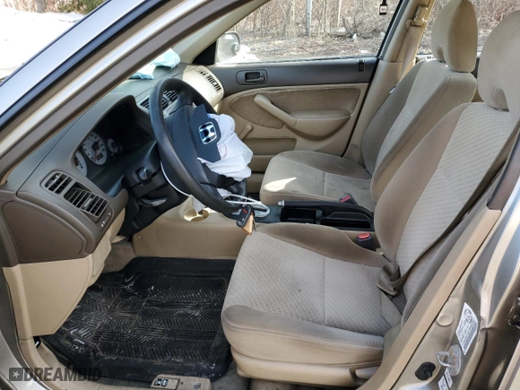 2003 Honda Civic DX with VIN 2HGES16413H905347, listed as a Copart auction lot 43320355 with 169,823 mi miles and Salvage Title. Bid and sale history available at carsss.com. Image 7.