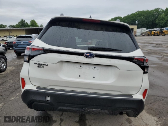 2025 Subaru Forester Premium z VIN JF2SLDDC1SH431173, wystawiony jako Copart lot #62008085 z przebiegiem 574 mil mil oraz Szkoda całkowita • Salvage title. Historia ofert i sprzedaży dostępna na DreamBid. Obrazek 6.
