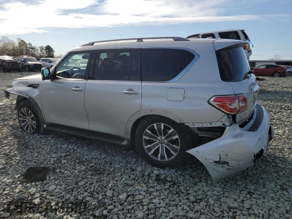 2020 Nissan Armada SL with VIN JN8AY2ND0L9110586, listed as a Copart auction lot 50541765 with 87,251 mi miles and Salvage Title. Bid and sale history available at carsss.com. Image 2.