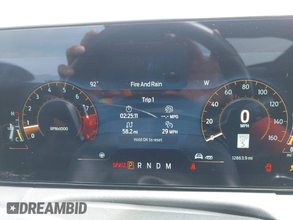 2024 Ford Mustang GT with VIN 1FA6P8CF5R5407998, listed as a IAAI auction lot 42228052 with 12,863 mi miles and . Bid and sale history available at DreamBid. Image 7.