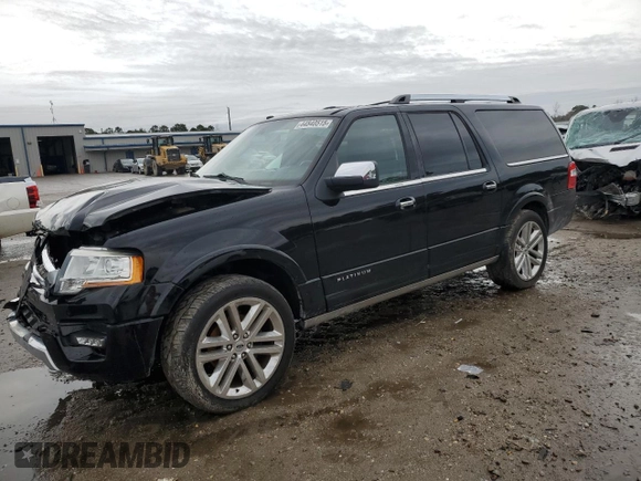 2016 Ford Expedition EL Platinum with VIN 1FMJK1MT9GEF11630, listed as a Copart auction lot 44840515 with 142,413 mi miles and Clean Title. Bid and sale history available at carsss.com. Image 1.