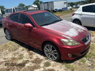 2006 Lexus IS 350 with VIN JTHBE262165001506, listed as a Copart auction lot 55529355 with 213,188 mi miles and Clean Title. Bid and sale history available at DreamBid. Image 1.