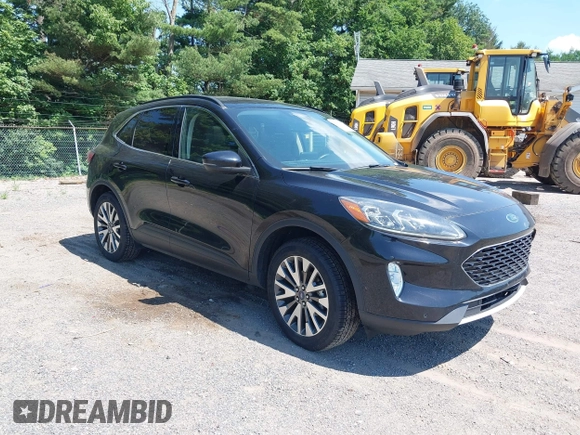 2020 Ford Escape Titanium with VIN 1FMCU9J92LUA27373, listed as a IAAI auction lot 42650077 with 42,179 mi miles and . Bid and sale history available at DreamBid. Image 1.