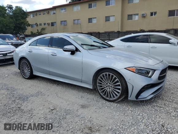 2022 Mercedes-Benz CLS with VIN W1K2J5KB1NA095676, listed as a Copart auction lot 51993254 with 0 mi miles and Salvage Title. Bid and sale history available at carsss.com. Image 4.