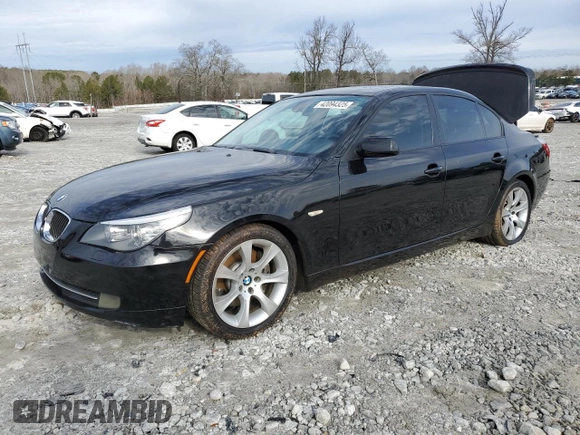 2008 BMW 5 Series 535i with VIN WBANW13598CZ78425, listed as a Copart auction lot 42094325 with 128,455 mi miles and Salvage Title. Bid and sale history available at carsss.com. Image 1.