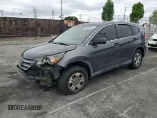 2013 Honda CR-V LX with VIN 2HKRM3H34DH502711, listed as a Copart auction lot 53884995 with 135,324 mi miles and Salvage Title. Bid and sale history available at carsss.com. Image 1.