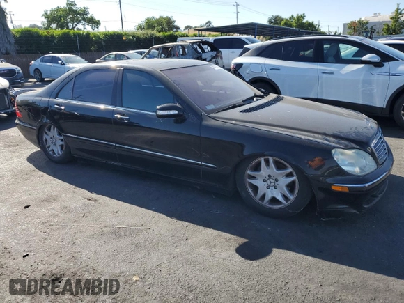 2003 Mercedes-Benz S 430 with VIN WDBNG70J43A347458, listed as a Copart auction lot 56427355 with Not provided miles and Clean title. Bid and sale history available at DreamBid. Image 4.