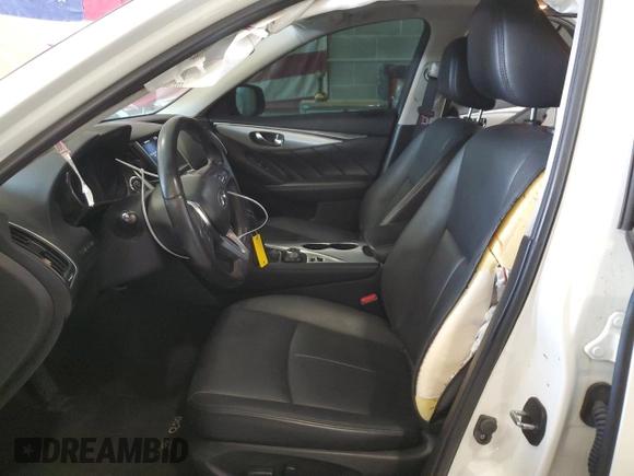2020 Infiniti Q50 Luxe with VIN JN1EV7AR4LM257143, listed as a Copart auction lot 57157065 with 98,082 mi miles and Salvage title. Bid and sale history available at DreamBid. Image 7.
