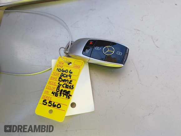 2019 Mercedes-Benz S 560 z VIN WDDUG8DB2KA483775, wystawiony jako IAAI lot #41752310 z przebiegiem 21 794 mil mil oraz . Historia ofert i sprzedaży dostępna na DreamBid. Obrazek 11.