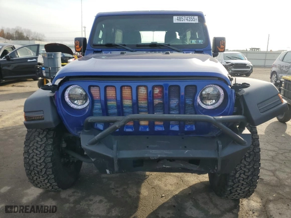 2018 Jeep Wrangler Unlimited Sport S with VIN 1C4HJXDN8JW323452, listed as a Copart auction lot 48574355 with 67,555 mi miles and Salvage Title. Bid and sale history available at carsss.com. Image 5.