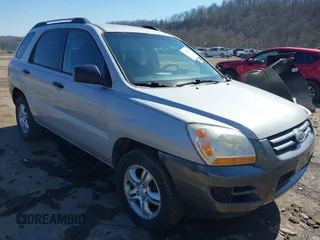 2008 Kia Sportage LX with VIN KNDJE723087539484, listed as a IAAI auction lot 41736029 with 145,824 mi miles. Bid and sale history available at carsss.com. Image 1.