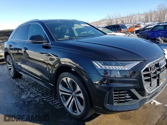 2019 Audi Q8 Prestige with VIN WA1CVAF11KD045541, listed as a Copart auction lot 87643435 with 62,807 mi miles and Salvage title. Bid and sale history available at DreamBid. Image 14.