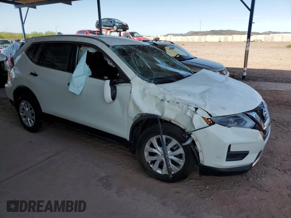 2017 Nissan Rogue S with VIN JN8AT2MT7HW132844, listed as a Copart auction lot 51873665 with 77,664 mi miles and Salvage Title. Bid and sale history available at carsss.com. Image 4.