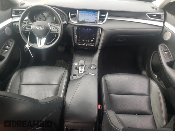 2019 Infiniti QX50 LUXE with VIN 3PCAJ5M37KF100121, listed as a Copart auction lot 49025983 with 23,523 mi miles. Bid and sale history available at carsss.com. Image 8.