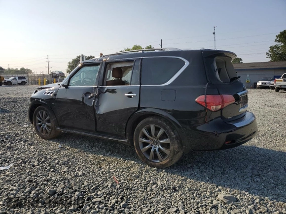 2017 Infiniti QX80 Signature Edition with VIN JN8AZ2NE3H9158323, listed as a Copart auction lot 59137865 with 150,849 mi miles and Salvage title. Bid and sale history available at DreamBid. Image 2.