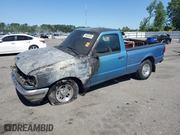 1997 Ford Ranger XLT with VIN 1FTCR10A2VUD26027, listed as a Copart auction lot 54623335 with Not provided miles and Salvage title. Bid and sale history available at DreamBid. Image 1.