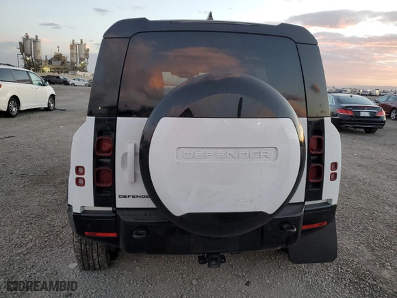 2024 Land Rover Defender X-Dynamic SE with VIN SALE27EU7R2290655, listed as a Copart auction lot 87423784 with 24,821 mi miles and Salvage Title. Bid and sale history available at carsss.com. Image 6.