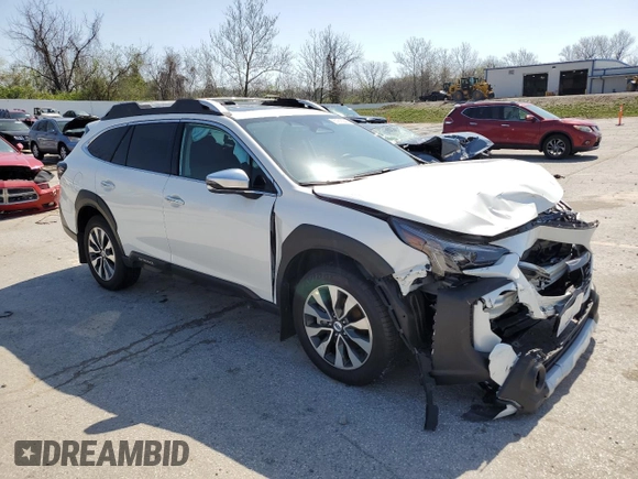 2024 Subaru Outback Touring с VIN 4S4BTAPC6R3139627, выставлен на аукционе Copart как лот 51915245 с пробегом 22 509 миль миль и Списание • Salvage title. История ставок и продаж доступна на DreamBid. Изображение 4.