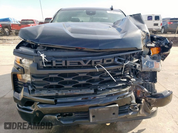 2024 Chevrolet Silverado 1500 Custom with VIN 3GCPABEK0RG245584, listed as a Copart auction lot 50540105 with 43,937 mi miles and Salvage Title. Bid and sale history available at DreamBid. Image 5.