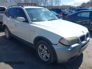 2006 BMW X3 3.0i with VIN WBXPA93446WD27494, listed as a IAAI auction lot 41859618 with 216,451 mi miles. Bid and sale history available at carsss.com. Image 1.