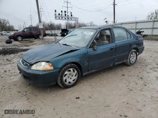 1996 Honda Civic LX "O" w/Air with VIN 2HGEJ6671TH551811, listed as a Copart auction lot 81596104 with 210,143 mi miles and Salvage Title. Bid and sale history available at carsss.com. Image 1.