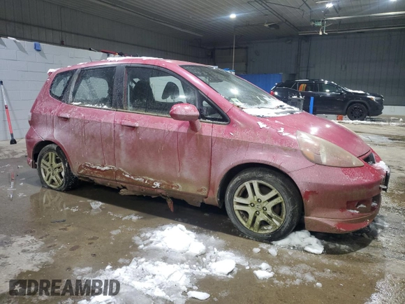 2007 Honda Fit Sport with VIN JHMGD37607S001354, listed as a Copart auction lot 45684445 with 203,204 mi miles and Clean Title. Bid and sale history available at carsss.com. Image 4.