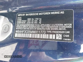 2021 BMW Z4 sDrive30i with VIN WBAHF3C05MWX11773, listed as a IAAI auction lot 41358869 with 16,373 mi miles. Bid and sale history available at carsss.com. Image 9.