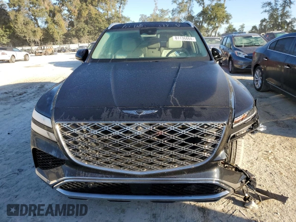 2025 Genesis GV80 Prestige with VIN KMUHEESC3SU218547, listed as a Copart auction lot 81136884 with 5,619 mi miles and Salvage Title. Bid and sale history available at DreamBid. Image 5.