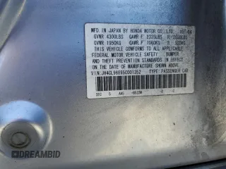 2005 Acura TSX with VIN JH4CL96895C001352, listed as a Copart auction lot 61832355 with 264,885 mi miles and Clean title. Bid and sale history available at DreamBid. Image 12.