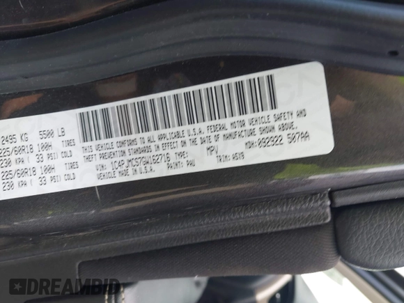 2016 Jeep Cherokee Latitude с VIN 1C4PJMCS7GW162716, выставлен на аукционе IAAI как лот 42309356 с пробегом 148 412 миль миль и . История ставок и продаж доступна на DreamBid. Изображение 9.