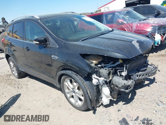 2015 Ford Escape Titanium with VIN 1FMCU0J91FUB36973, listed as a IAAI auction lot 41889560 with 93,445 mi miles and . Bid and sale history available at DreamBid. Image 1.