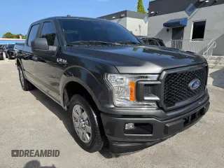 2019 Ford F-150 XL with VIN 1FTEW1CP1KKF22890, listed as a Copart auction lot 61813095 with 63,774 mi miles and Salvage title. Bid and sale history available at DreamBid. Image 4.