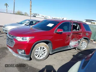 2021 Chevrolet Traverse LT Cloth with VIN 1GNERGKW2MJ193006, listed as a IAAI auction lot 41674861 with 43,465 mi miles and . Bid and sale history available at DreamBid. Image 13.